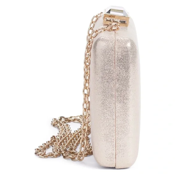 NWT Nordstrom Metallic Box Clutch - Picture 5 of 9